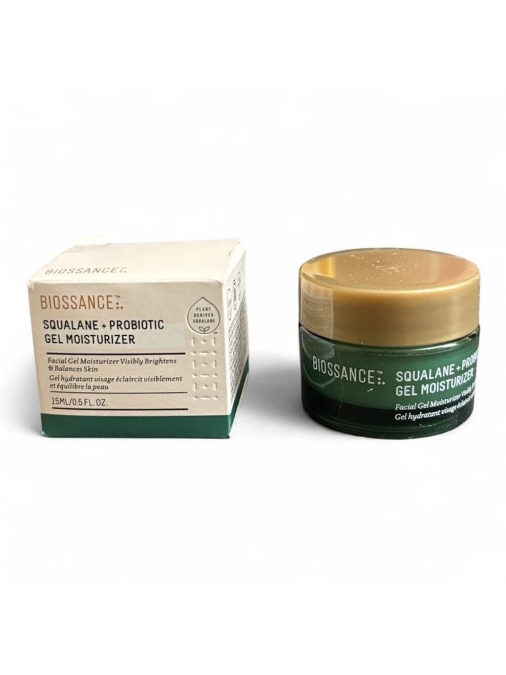 Biossance Squalane + Probiotic Gel Moisturizer 0.5 fl oz NIB